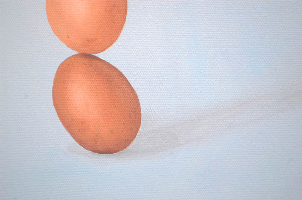Stacked Eggs Cairn Surrealism Wall Art Painting - Image 12