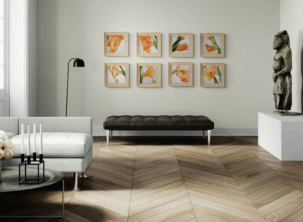 Gladioli Gallery Wall Art Set of Paintings - Image 4