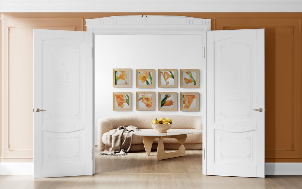 Gladioli Gallery Wall Art Set of Paintings - Image 3