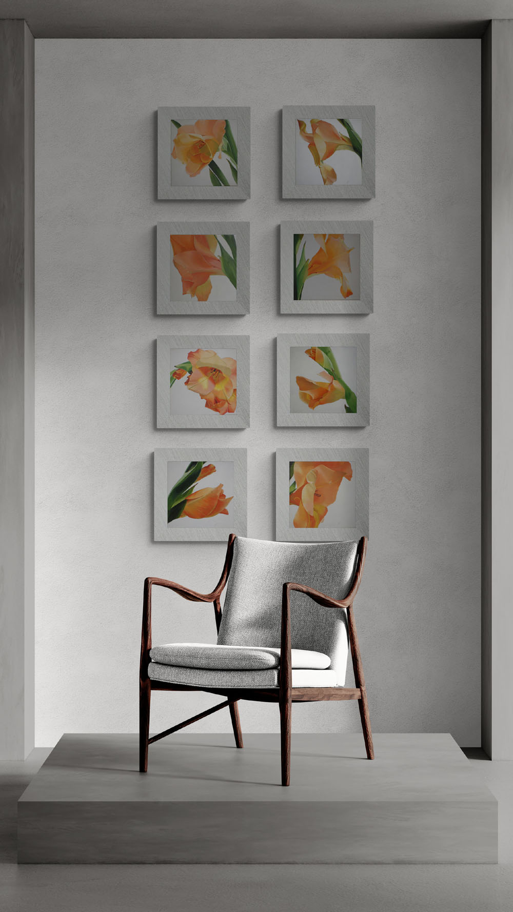 Gladioli Gallery Wall Art Set of Paintings - Image 2