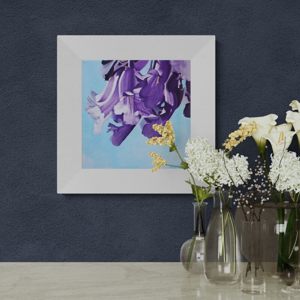 jacaranda tree blossom original painting on canvas