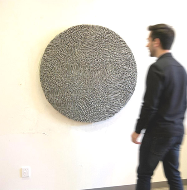 Organic Modern Decor Round Clay Wall Art - Image 11