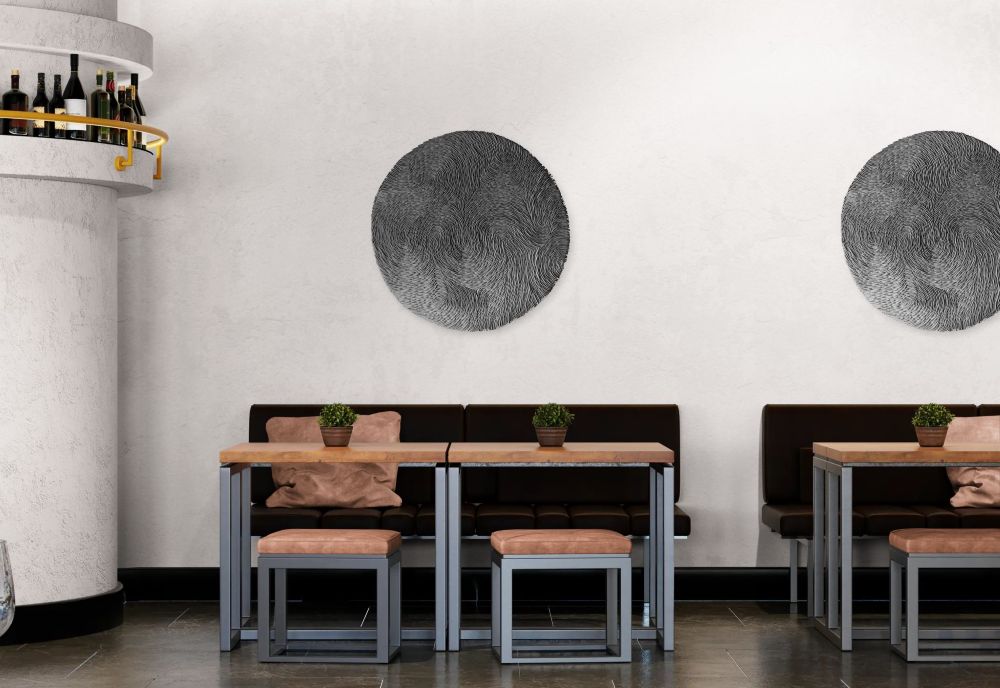 Organic Modern Decor Round Clay Wall Art - Image 13