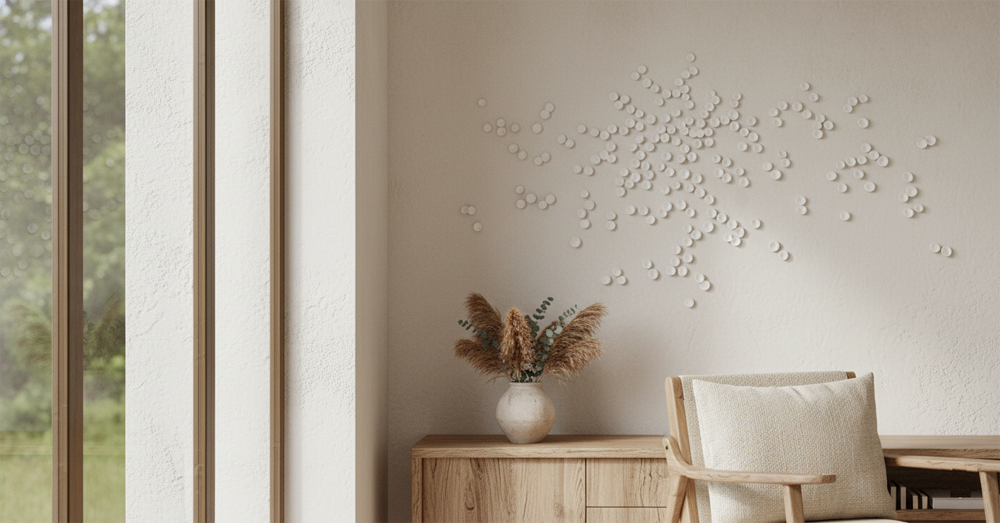 Minimalist Clay Wall Art: Handcrafted Organic Sculptural Installation for Modern Luxury Interiors - Image 10