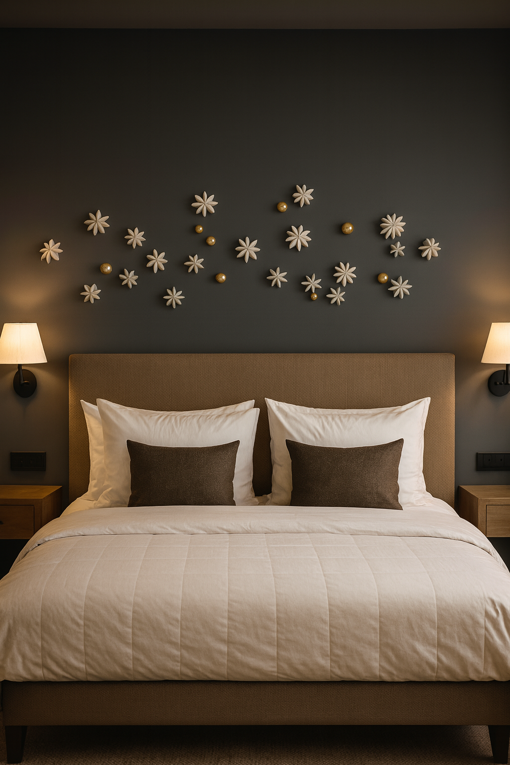 Carambola 3D Clay Wall Sculptures, Installation Art for Japandi & Organic Modern Decor - Image 2