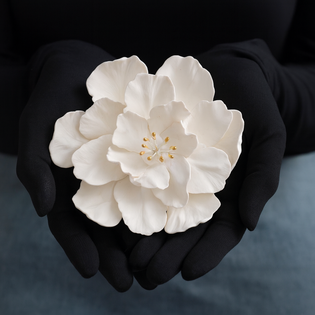 Parrot Tulip Dimensional Clay Wall Flower - Image 2