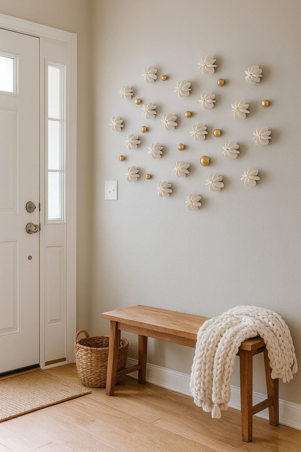 Carambola 3D Clay Wall Sculptures, Installation Art for Japandi & Organic Modern Decor - Image 3