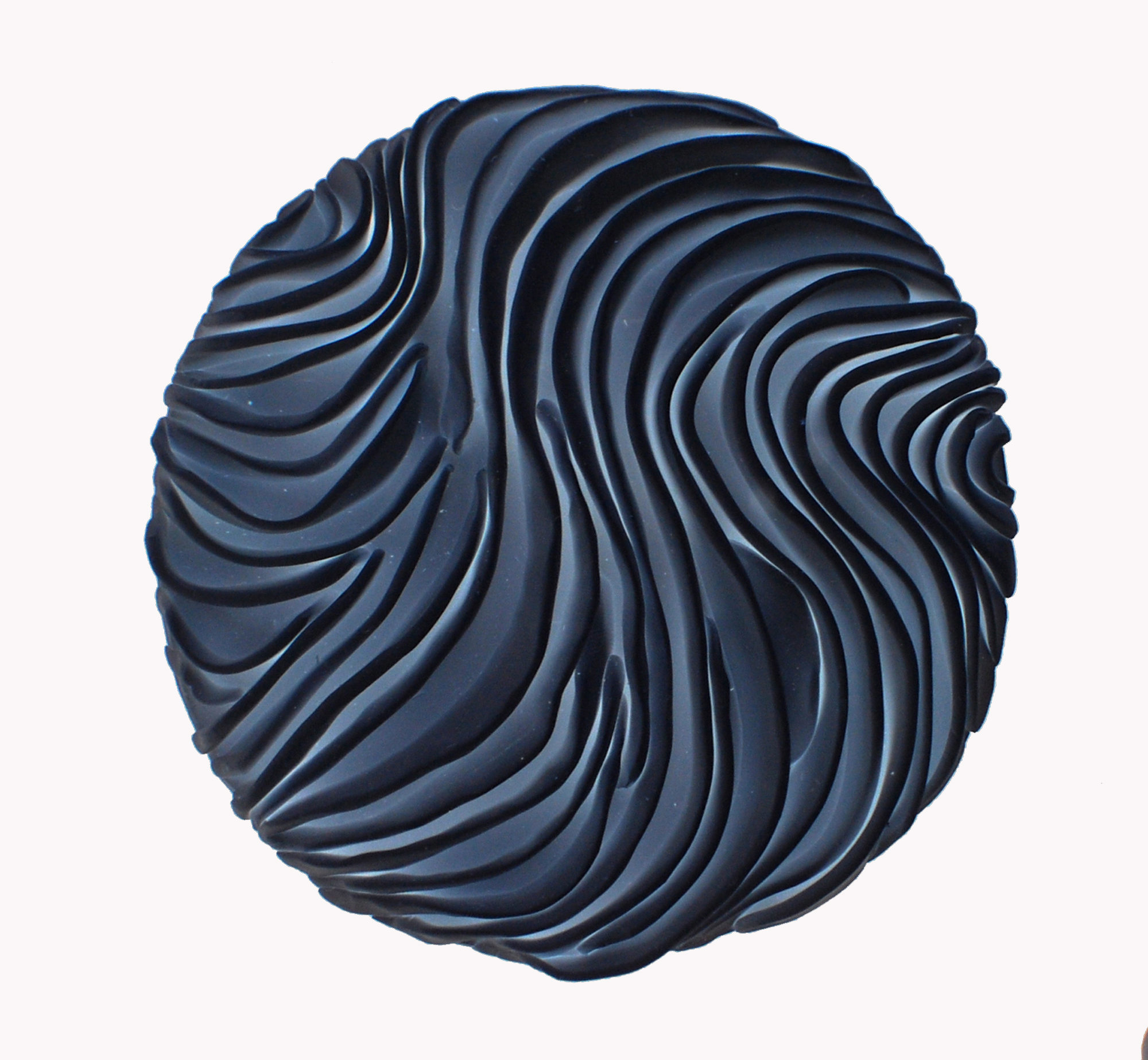 Parametric Black Round Wall Art Sculpture