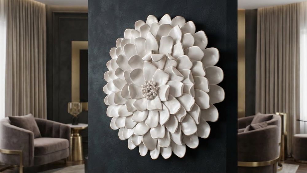 Large Dimensional Wall Flower Sculpture Decor - Image 6