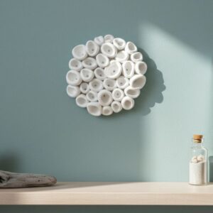 Sea Textures 5 Coastal Wall Sculpture, Beach House or Waterfront Home Decor