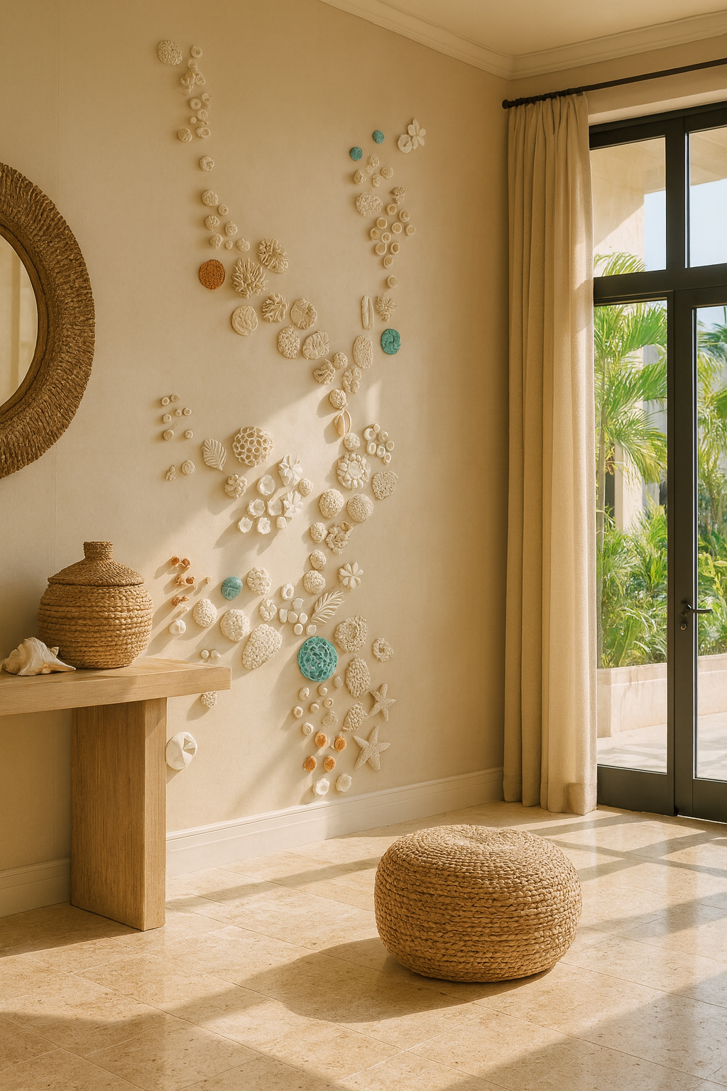 Luxury Bespoke 3D Coastal Art Installation, Coral Reef Wall Sculpture, Ocean Inspired Textured Decor for Hotel, Yacht, Interior Design - Image 4