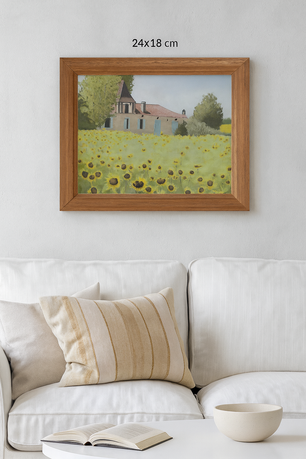 Sunflowers French Countryside Impressionist Landscape Painting Original Plein Air Art from South West France - Image 4