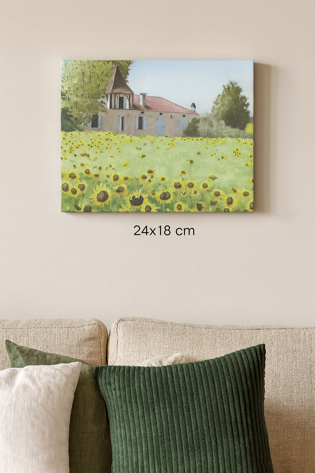Sunflowers French Countryside Impressionist Landscape Painting Original Plein Air Art from South West France - Image 2