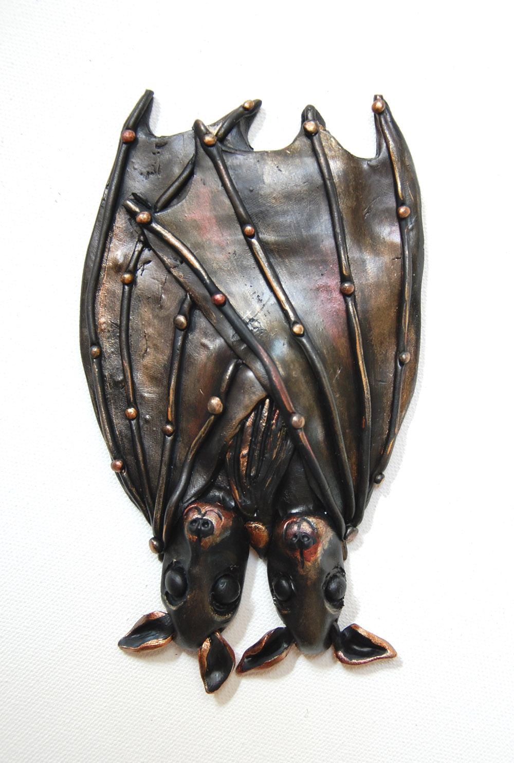 Love Bats Wall Sculpture Dark Academia Bat Art Witchy Steampunk Wall Decor - Image 6