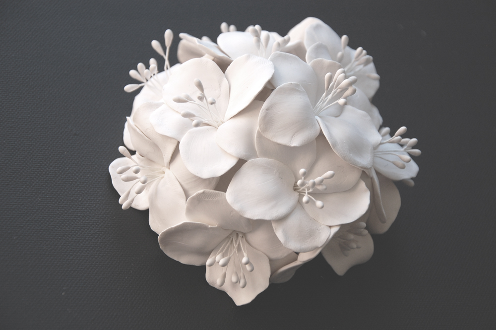 Rhododendron Wall Art Sculpture 3D Floral Wall Art, Handmade Quiet Luxury Clay Flower Home Decor - Image 6