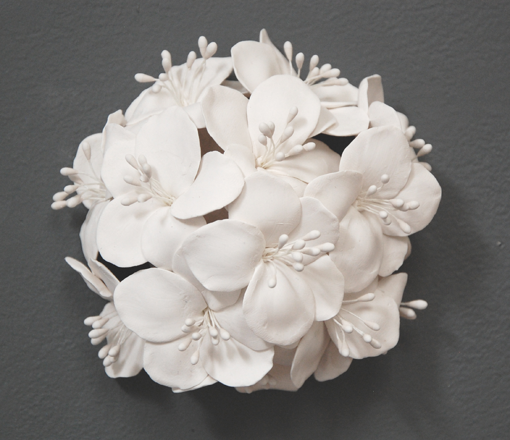 Rhododendron Wall Art Sculpture 3D Floral Wall Art, Handmade Quiet Luxury Clay Flower Home Decor - Image 4