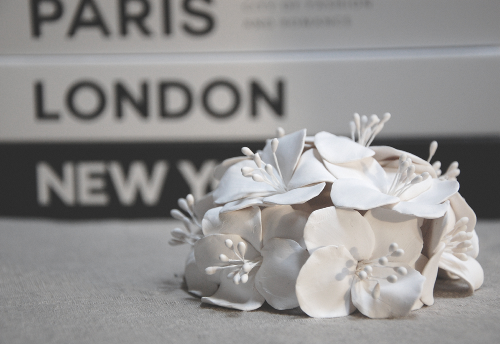 Rhododendron Wall Art Sculpture 3D Floral Wall Art, Handmade Quiet Luxury Clay Flower Home Decor - Image 2