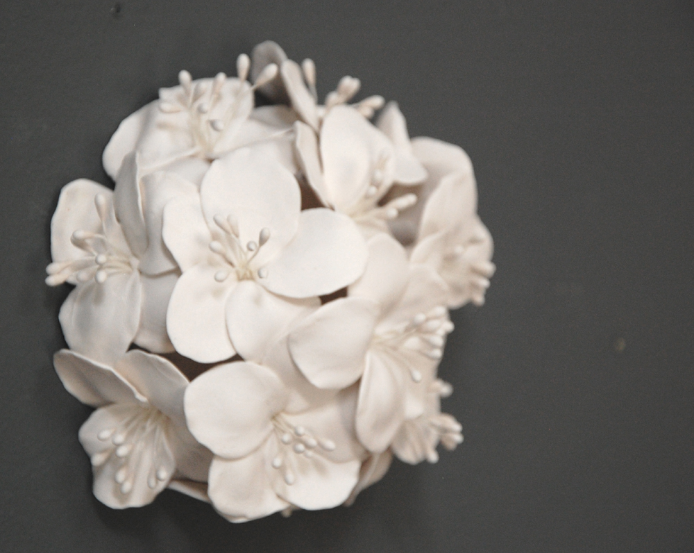 Rhododendron Wall Art Sculpture 3D Floral Wall Art, Handmade Quiet Luxury Clay Flower Home Decor - Image 8