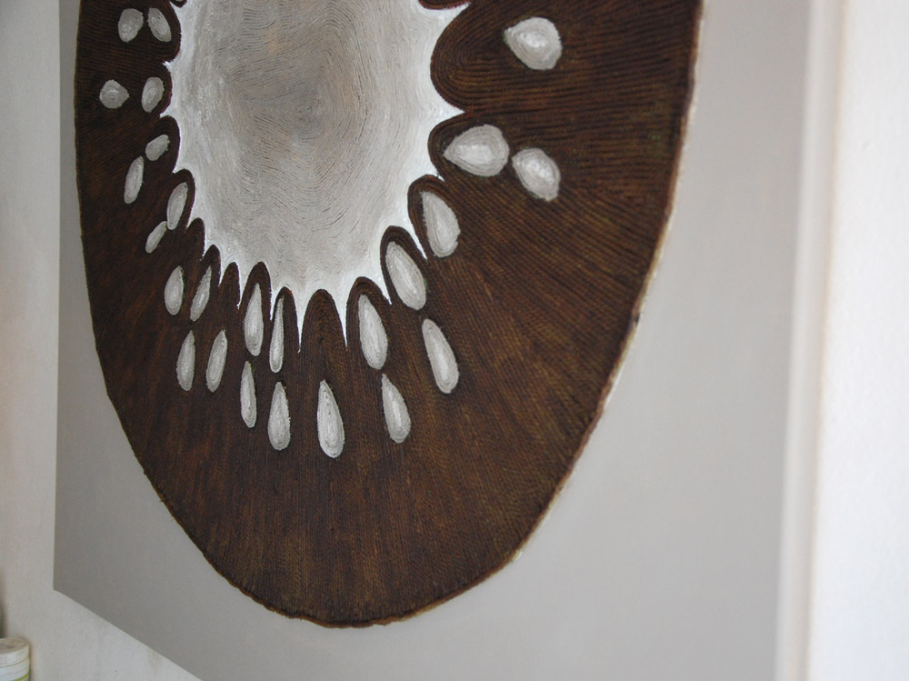 Modern Organic Boho Decor in Earthy Tones Painting 40" x 40" Wall Art for Living Room - Image 10