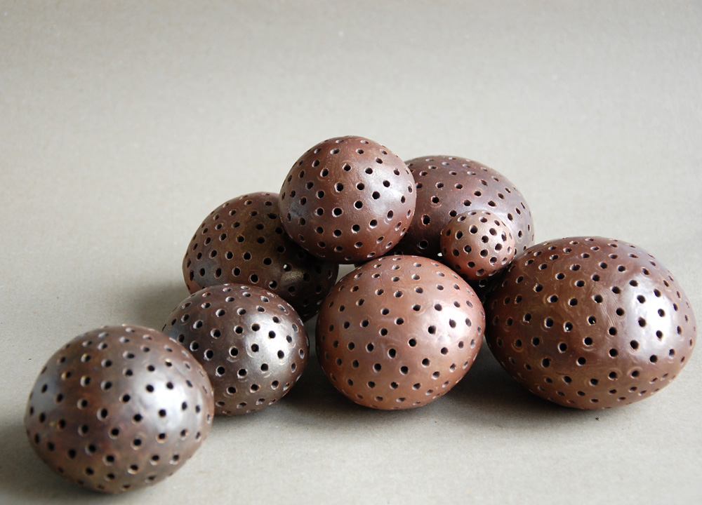 Freeform Sphere Art Installation in Bronze and Chocolate Metallic Tones for Luxury Coffee Table - Image 12