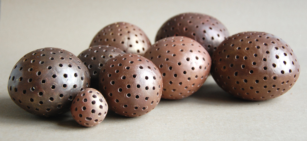 Freeform Sphere Art Installation in Bronze and Chocolate Metallic Tones for Luxury Coffee Table - Image 10
