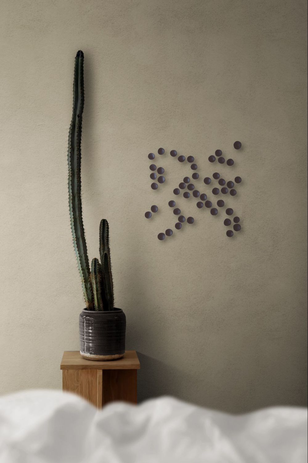 Modern Wall Sculpture Installation – Chocolate Brown Art Set, Contemporary 3D Wall Decor - Image 4