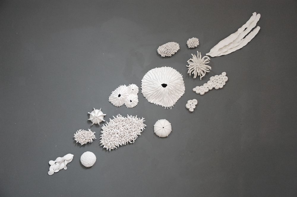 Staircase Coral Reef Wall Art Installation - Large Scale Sculpture High-End Coastal Decor, 14pc - Image 2