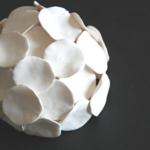 Clay Coral Sculpture: Textured Art Styling Object - Japandi Coastal Shelf/Wall Decor