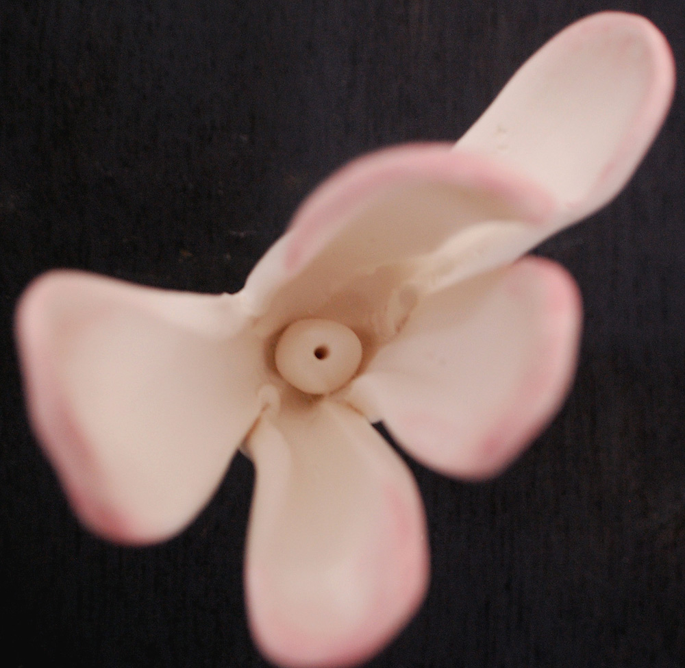 Blush Pink Clay Flower Wall Decor - Set of 5 Customizable Colors & Amounts - Image 4