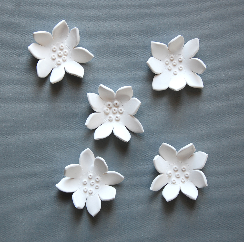 Lotus Flower Wall Art Installation: Customizable 3D Clay Floral Decor for Elegant Spaces - Image 7