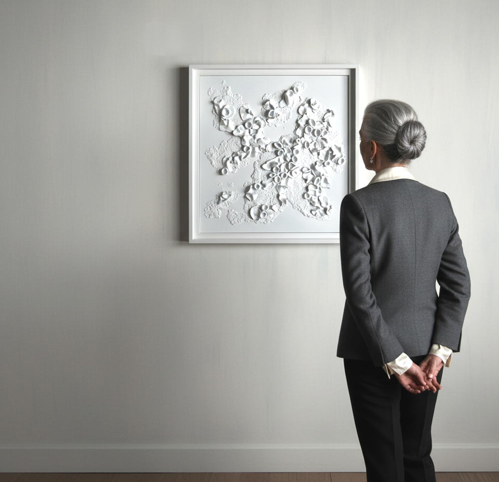 Luxury 3D Wall Sculpture, White Textured Art, Modern Abstract Decor, Minimalist Contemporary Plaster Artwork - Image 11