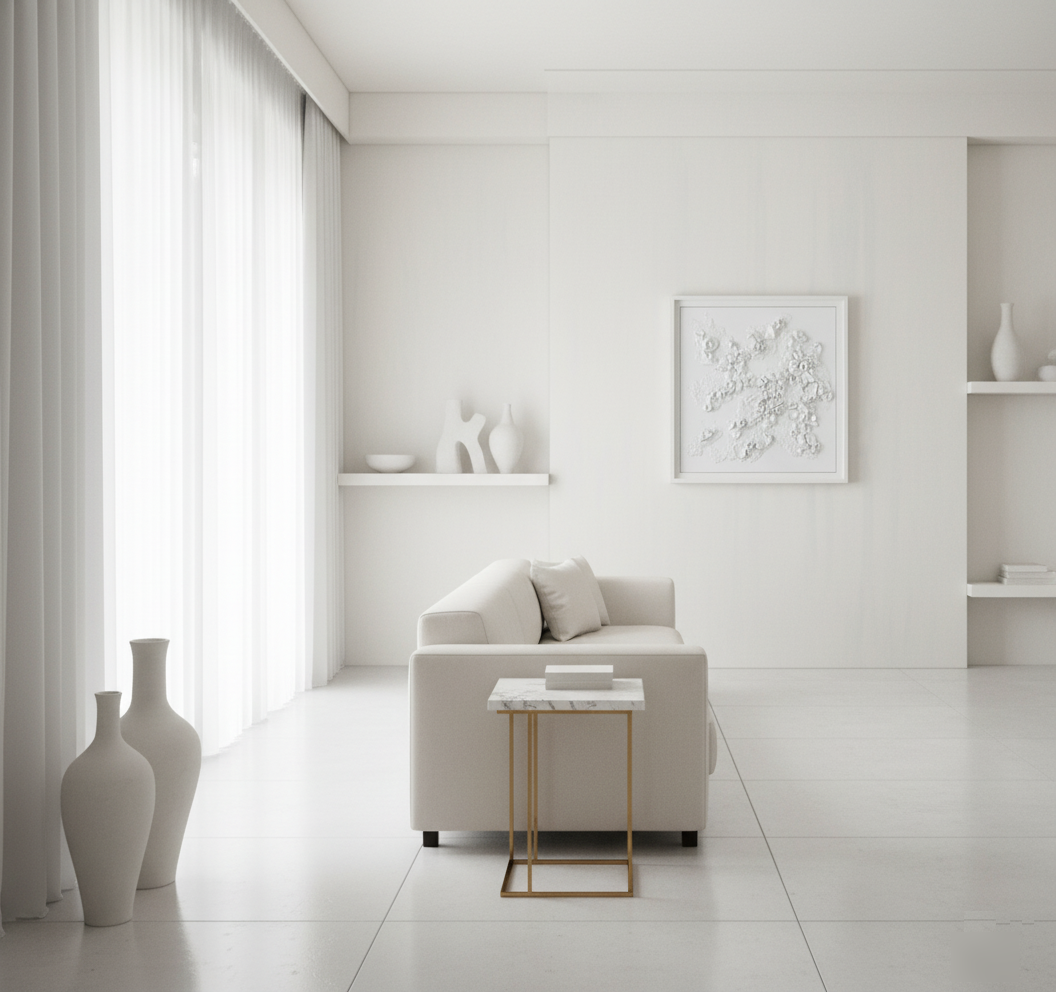 Luxury 3D Wall Sculpture, White Textured Art, Modern Abstract Decor, Minimalist Contemporary Plaster Artwork - Image 10