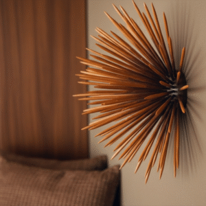 Mid-Century Modern Starburst Wall Art Sculpture — MCM Decor, 3D Textured Custom Color Designer Art