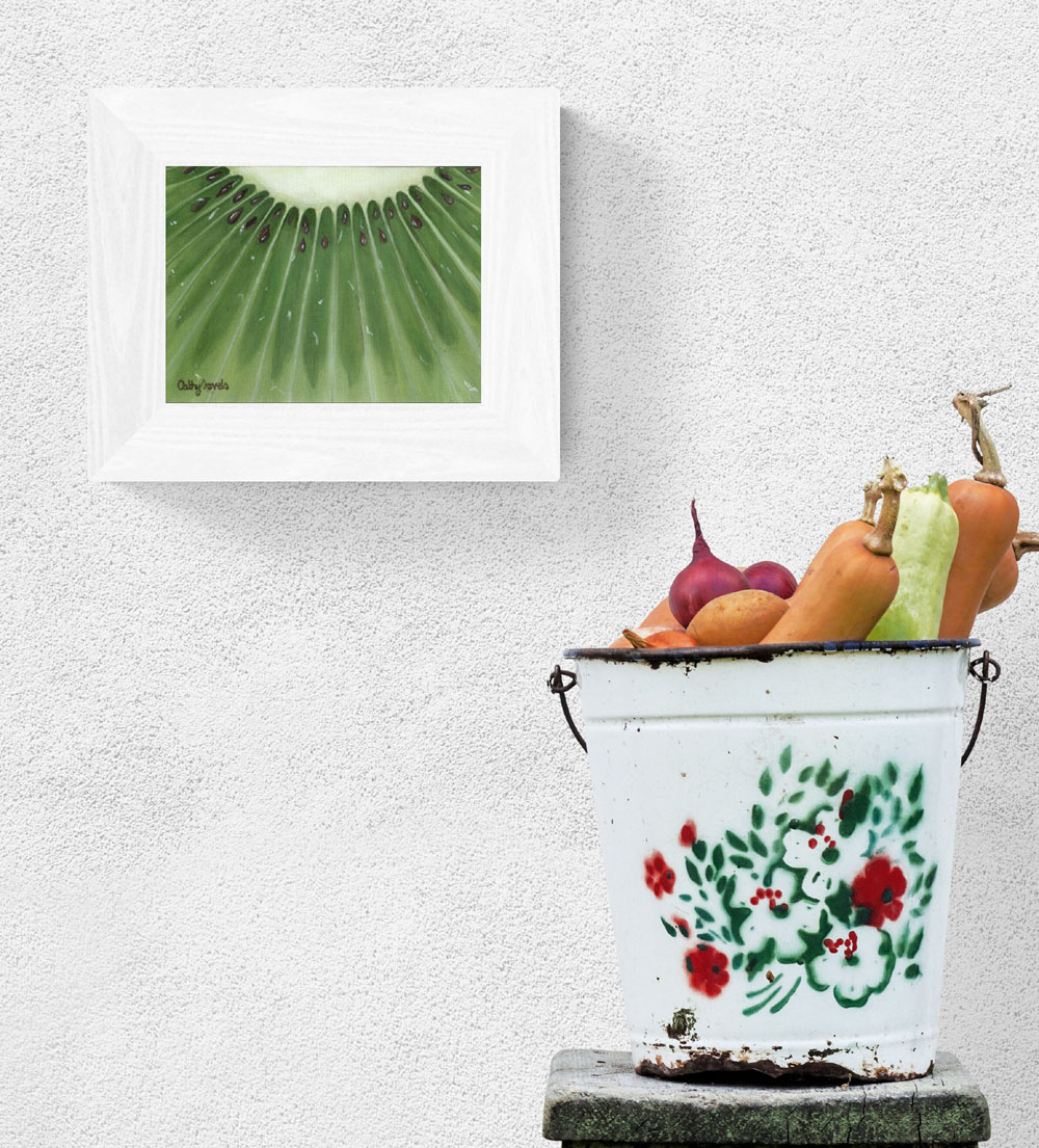 Kiwi Painting on Canvas - Food Lover Kitchen Wall Art Gift - Image 9