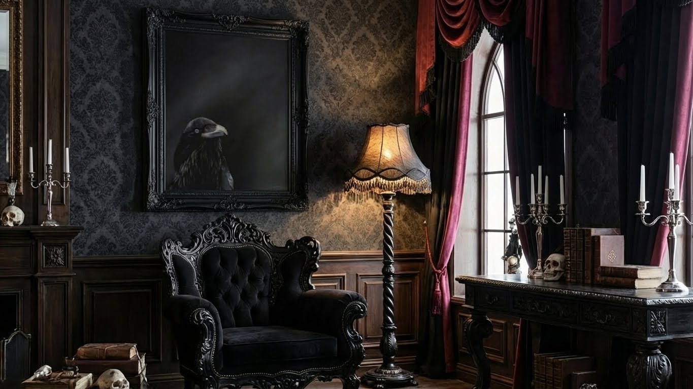 Raven Oil Painting - Crow Gothic Avian Art Bird Lover Gift - Image 3