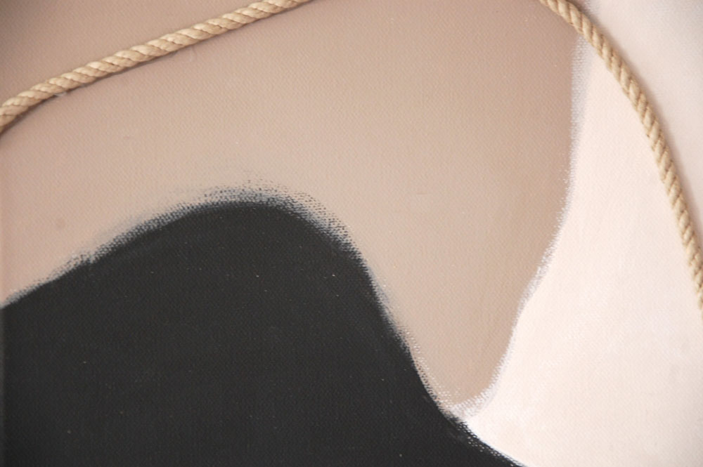 Modern Neutral Abstract Wall Art with Textured Rope – Minimalist Organic Shapes, Scandinavian Boho Decor - Image 15