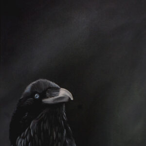 Raven Oil Painting - Crow Gothic Avian Art Bird Lover Gift