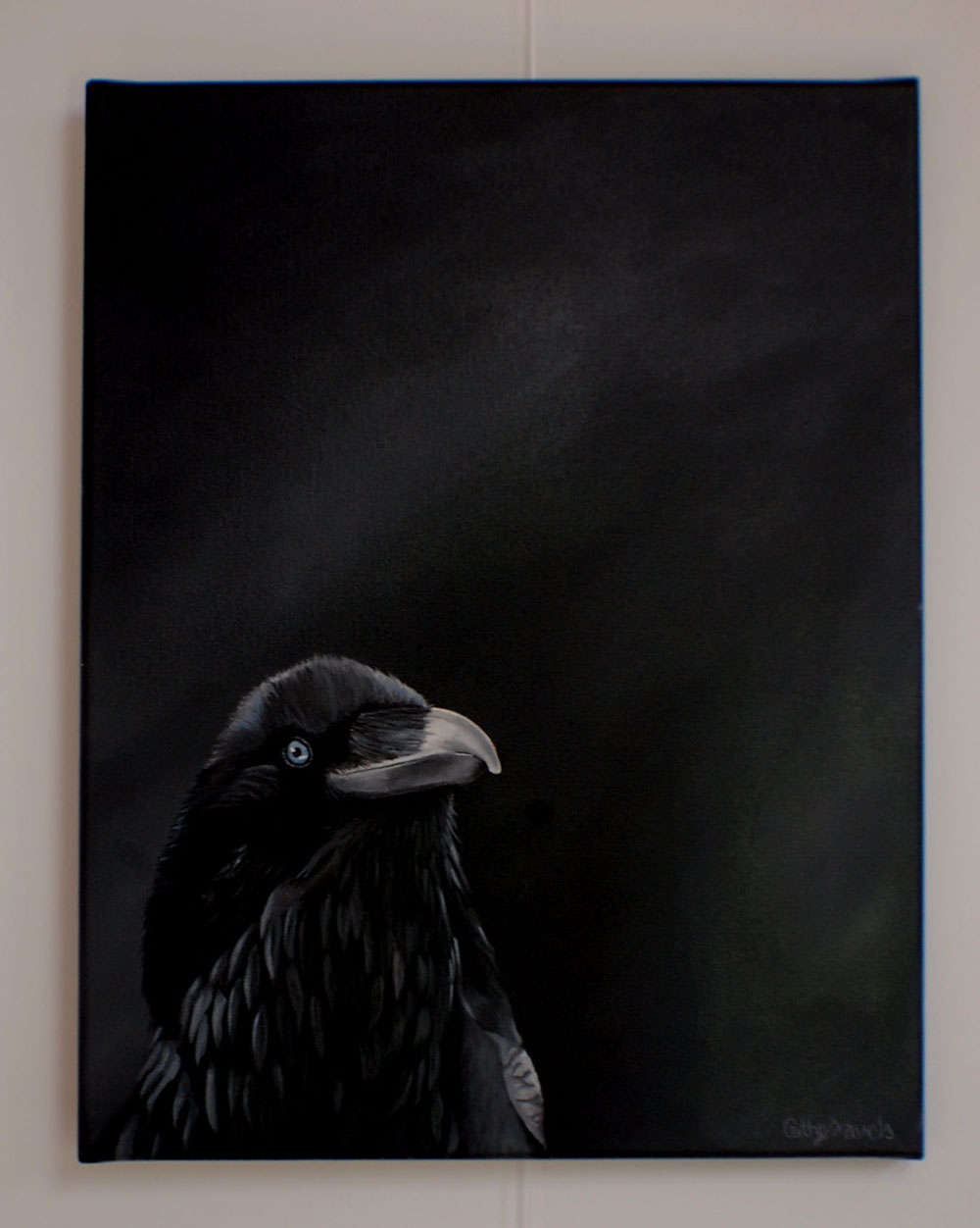 Raven Oil Painting - Crow Gothic Avian Art Bird Lover Gift - Image 9