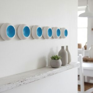 Colorful 3D Wall Sculptures - Modern Minimalist Art Interior Design Accent Statement Wall Decor