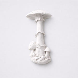 Wall Mushroom Sculpture: Modern Organic Minimalist Botanical Wall Art Nature Home Decor
