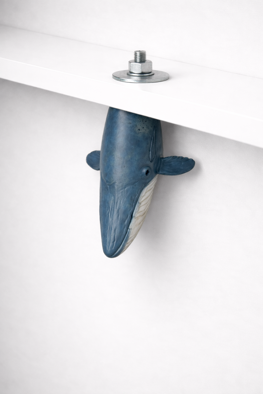 Whale Shelf Decor Sculpture, Nautical Coastal Wall Art, Ocean Ornament - Image 9
